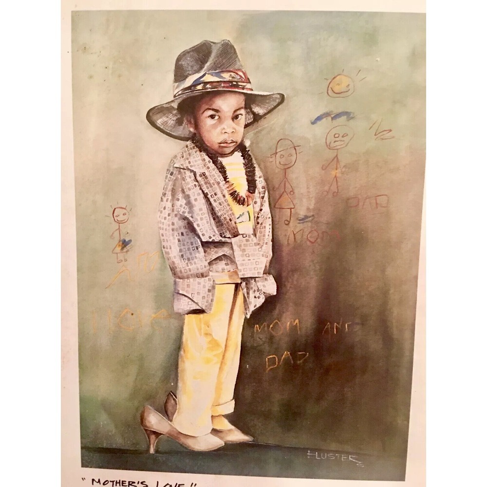 Black History Mother's Love by Eluster Richardson Open Edition Print